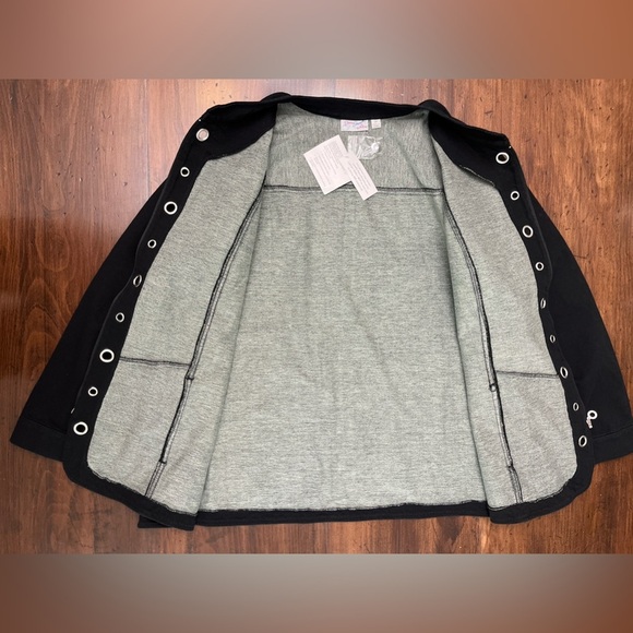 Dream Jeannes Quacker Factory Jacket Size 3X Black Rhinestones QVC Fall‎ Comfy - Picture 5 of 16